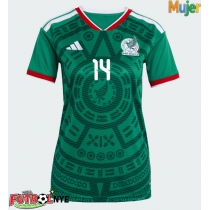 Camiseta México Armando Gonzalez #14 Primera Equipación para mujer Mundial 2026 manga corta